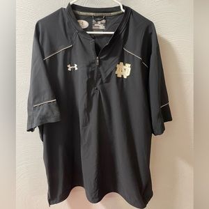 Notre Dame 3/4 zip shirt